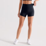 Outerwear-style High-waisted Butt-lifting Fitness Cycling Shorts
