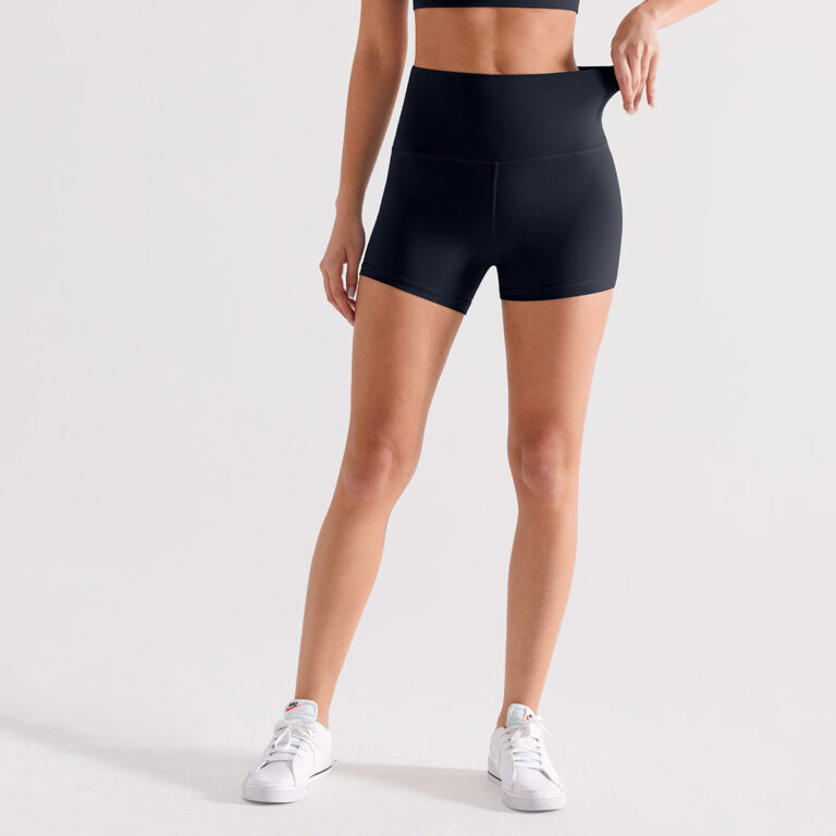 Outerwear-style High-waisted Butt-lifting Fitness Cycling Shorts