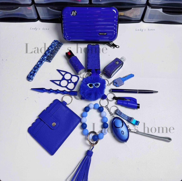 2026 New Stylish Mini Suitcase Self-Defense Keychain Set