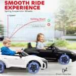 Licensed Audi RS e-tron GT 12V Ride On Car Truck for Kids, Electric Car Ride On Vehicle w/Parent Remote Control, Music, Lights, for Toddlers, Black