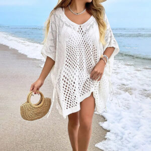 Knitted Long-sleeve Tunic Dress