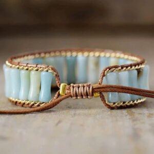 Natural Stone Handmade Beaded Woven Bracelet