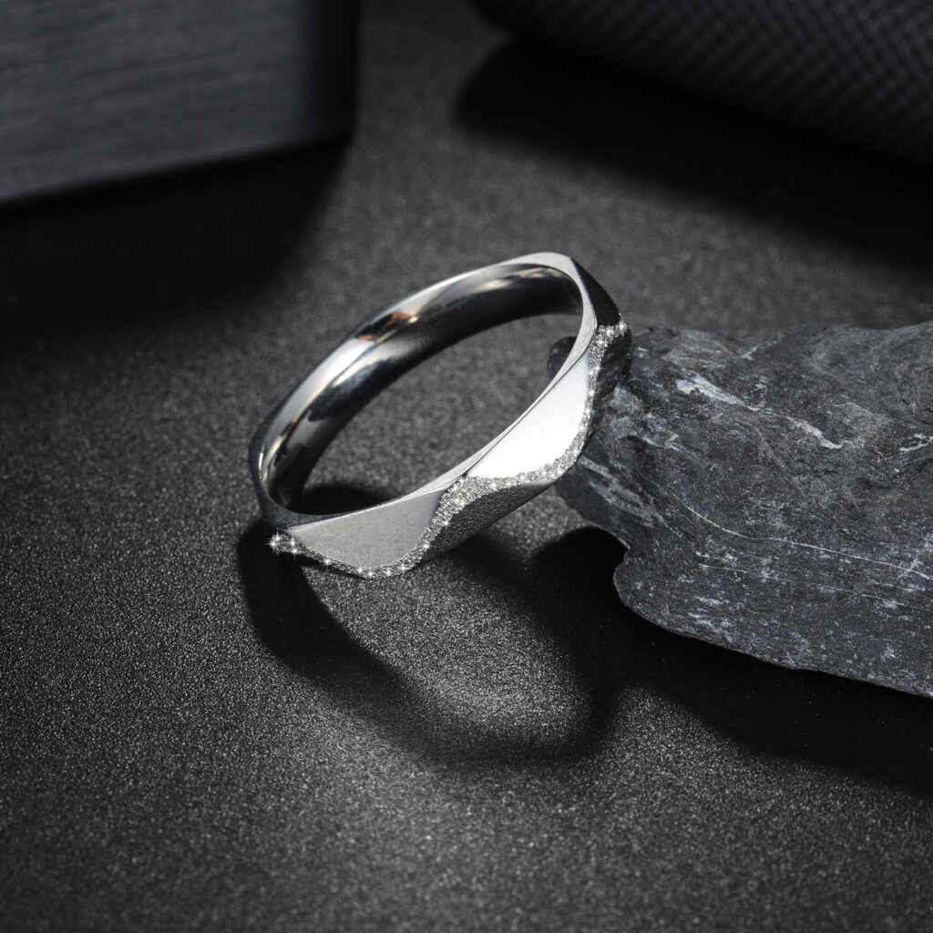Womens Stainless Steel Jewelry Bracelet And Ring