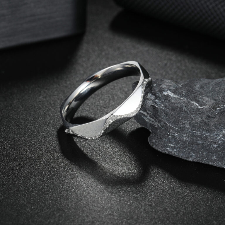 Womens Stainless Steel Jewelry Bracelet And Ring