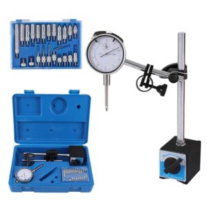 3pcs Set In Blue Box: Measurement Table Display Screen+magnetic Base, Industrial Inspection, Engineering Equipment, Durable Construction, Portable Caliper, Sturdy Stand