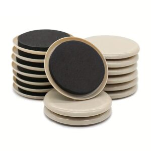 Round 35-inch Large Furniture Moving And Pads Silent Scratch-Resistant EVA Plastic Gliders Beige Sliders