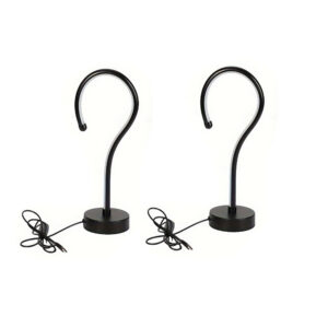 2PC Creative Question Mark Shape Table Lamp, USB Three-color Dimming Desktop Decoration Table Lamp