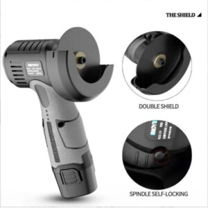 12V Cordless Cut-Off Tool, Mini Angle Grinder, Electric Flex With 2 Batteries