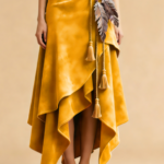 Irregular Ruffled Skirt