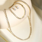Simple And Elegant Zircon Jewelry Set