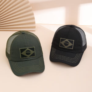 Simple And Fashionable Embroidered Geometric Pattern Net Fabric Baseball Cap For Summer Outdoor Hiking Sun Protection Beanie Hat Suitable For Going Out