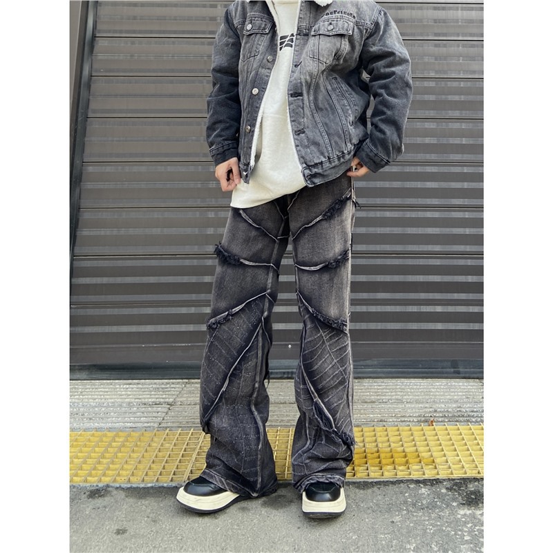 American High-Street RO-Style Heavy-Duty Destroyed Jeans For Men