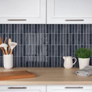 10pcs Slate Gray Self-Adhesive Tiles 12x12 Inch Industrial Style 3D Self-Adhesive Backsplash Wall Tiles Waterproof Heat Ret Wall Tiles, Suitable For Modern Kitchen, Basement, Office, Laundry Room (5