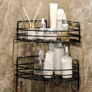 2PCS Corner Shower Rack Shelf Bathroom Storage Organiser Basket Tidy Shelf UK