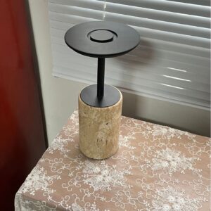 Nordic Minimalist Modern Travertine Table Lamp