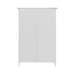 White Bathroom Storage Cabinet, Floor Cabinet With Adjustable Shelf And Drawers