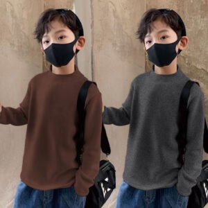 Children's Coral Fleece Base Layer Shirt New Autumnwinter Style