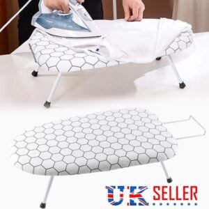 Tabletop Ironing Board 80 X 30cm Foldable Small Lightweight Compact Space Saving