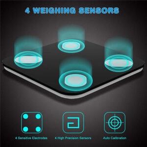 Digital Bathroom Scales Body Weight Weighing Scale LCD Electronic 180KG UK