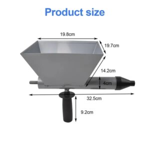 Easy-to-Use Cement Sprayer Gun With 4 Interchangeable Nozzles - Stainless Steel, Ideal For Narrow Spaces & Various Materials