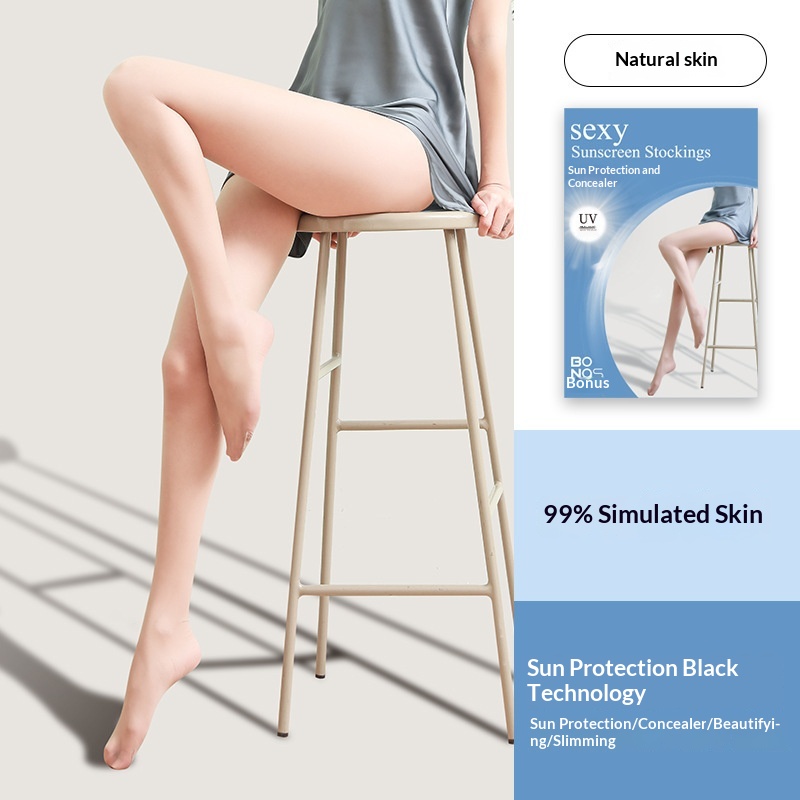 UV-protective Snag-resistant Concealing Skin-enhancing Pantyhose