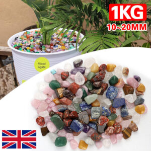 1KG Best Healing Natural Crystals Tumble Stones Mixed Chakra Gemstones 10-20mm