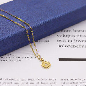 Simple New Style Retro Little Sun Necklace