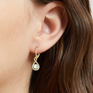 Eight-Character Auspicious Pearl Women's Elegant Earrings