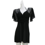 Women's Skirted One-Piece Swimsuit And Briefs Set