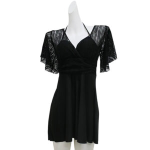 Women’s Skirted One-Piece Swimsuit And Briefs Set