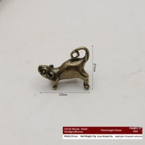 Qing Dynasty Solid Bronze Animal Figurine