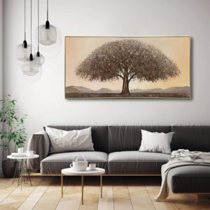 Handmade Oil Painting Canvas Wall Art Decoration Abstract Landscape Money Tree For Home Decor Rolled Frameless Unstretched Painting