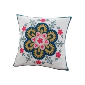 Cotton Fabric Embroidered Large Bed Headrest Pillow