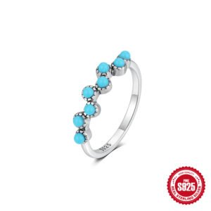 Lotus Turquoise Artistic Retro Fashionable All-match
