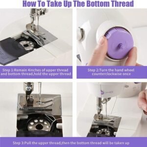 Electric Sewing Machine, Portable Multi-functional Household Desktop Mini Sewing Machine, UK