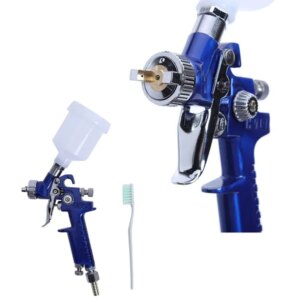 Mini Pneumatic Airbrush Spray Gun, 100ml Cup, 1.0mm Nozzle, For Model Painting