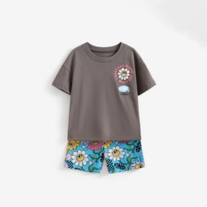 Women's Fashionable Western-style Trendy Set For Small And Medium-sized Childrens Clothing
