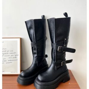 Women's Multi Functional Belt Buckle Long Boots