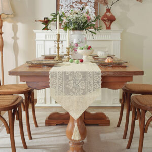 American Country Table Runner Chest Of Drawers Long Cover Cloth Vintage Hollow-Out Tablecloth