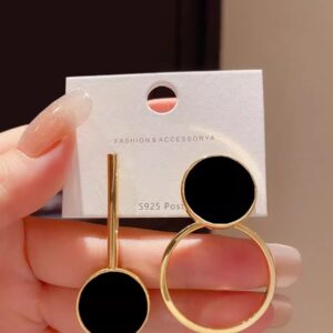 Trendy Geometric Asymmetrical Earrings