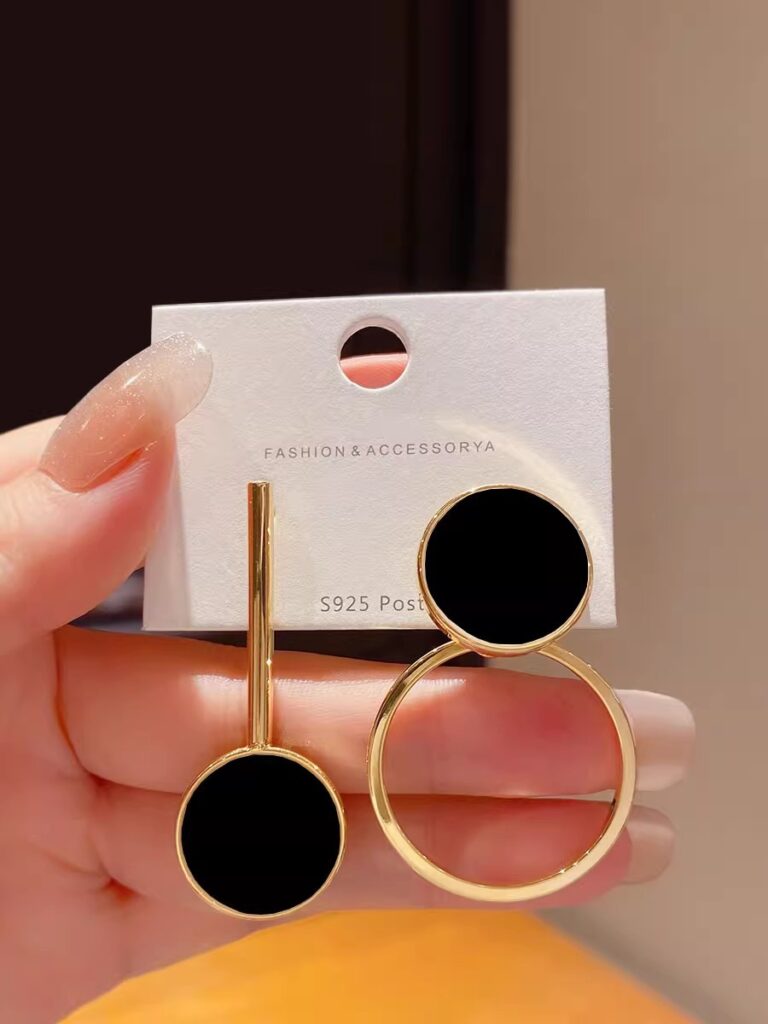 Trendy Geometric Asymmetrical Earrings
