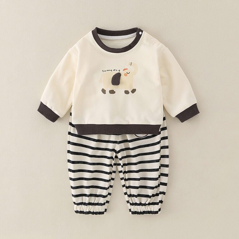 Pure Cotton Romper Set For Boys Cute Childrens Clothing Baby Boy Outfits
