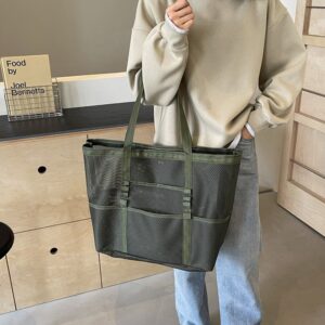 Mesh Beach Bag Large-capacity Beach Tote For Women