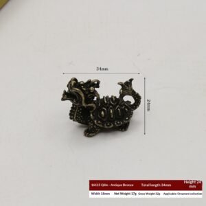 Qing Dynasty Solid Bronze Animal Figurine