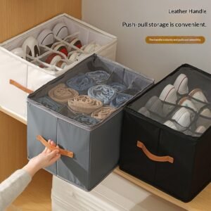 Oxford Cloth Storage Shoe Box Foldable With Zipper