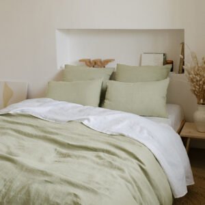 Japanese-style Washed Linen Four-piece Bedding Set Suitable For All Seasons
