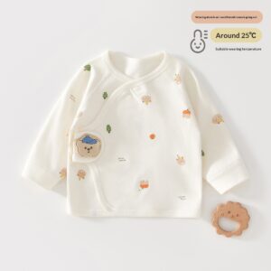 Newborn Baby Half-back Bodysuit Boneless Pure Cotton