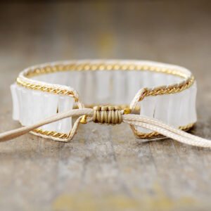 Natural Stone Handmade Beaded Woven Bracelet