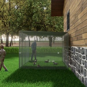 Chicken Coop 9.8x6.5x6.5FT Chicken Run Pen For Yard . It Can Also Be Used As A Large Bird Cage Or A Cat House And Other Pet Cages. Outdoor Bird Aviary Parrot Cage Without Perch.The Net Is Green .