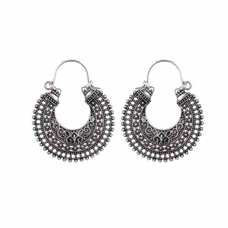 Bohemian Ethnic Style Vintage Hollow Carved Earrings